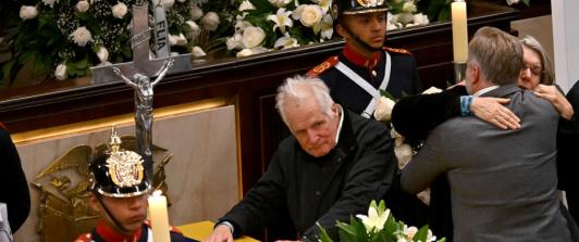 Honras fúnebres a Miguel Uribe Turbay.