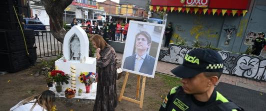 Lugar del atentado contra Miguel Uribe.