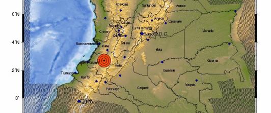 Evento Sísmico - Boletín Preliminar, 2025-08-27, 04:31 hora local. Magnitud 4.4. en el Cauca