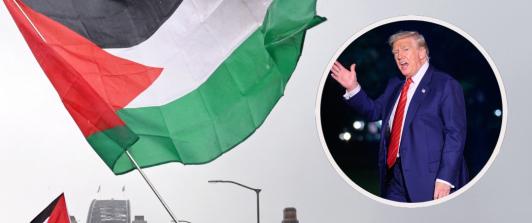 Carta a Trump para exigir fin del genocidio en Gaza. / Fotos: AFP.