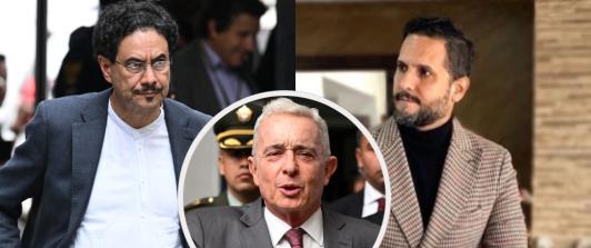Carta de Cepeda y abogado Del Río sobre Uribe. / Fotos: AFP y X Del Río Malo.