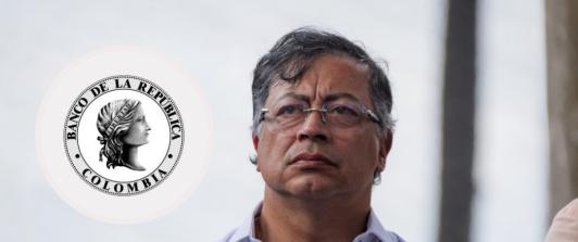 Petro cuestiona al Banco de la República. / Fotos: Presidencia y Banrep.