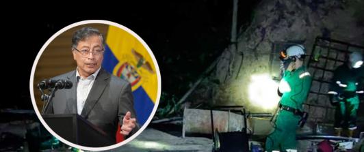 Presidente Petro sobre índices del carbón. / Fotos: Presidencia y ANM.