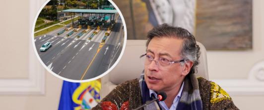Petro sobre peajes en Colombia. / Foto: Presidencia y ANI.