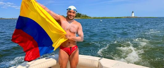 Nadador colombiano hace historia. / Foto: Cortesía.