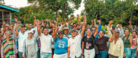 Entrega de tierras en Córdoba. / Foto: ANT.