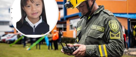 Búsqueda de niña en Cajicá. / Fotos: Alcaldía de Cajicá.