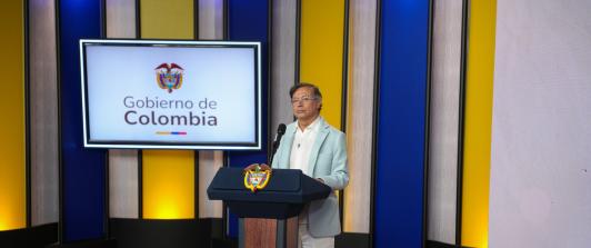 Presidente Petro durante la Instalación XXVIII - Encuentro de la Jurisdicción Ordinaria, “Justicia somos todos”