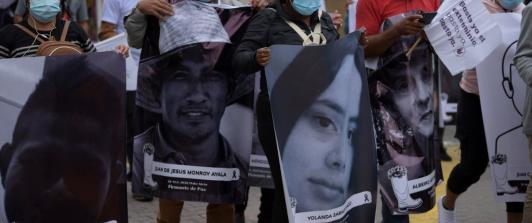 Marcha contra el asesinato de firmantes de paz.