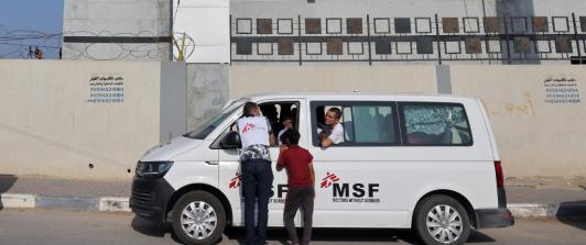 Unidad Móvil de Médicos sin Fronteras.