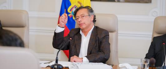 Presidente Petro en el Consejo de Ministros del 15 de septiembre
