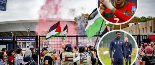 Atletas por la paz. / Fotos: AFP. 