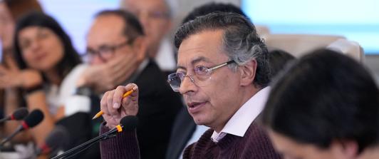 Presidente Petro en el Consejo. / Foto: Presidencia.