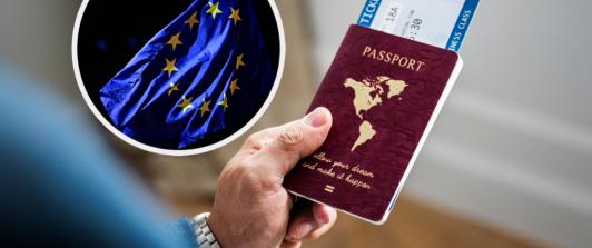 Nuevo sistema para entrar a Europa. / Fotos: Freepik y AFP.
