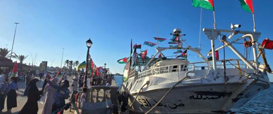 Flotilla rumbo a Gaza. / Foto: AFP.