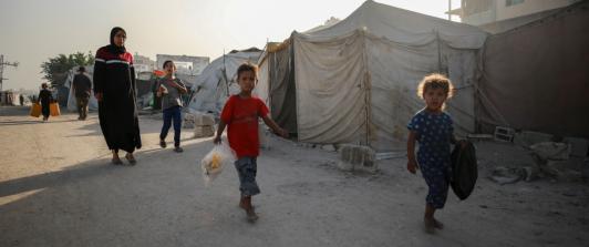 Niños en Gaza. / Foto: AFP.