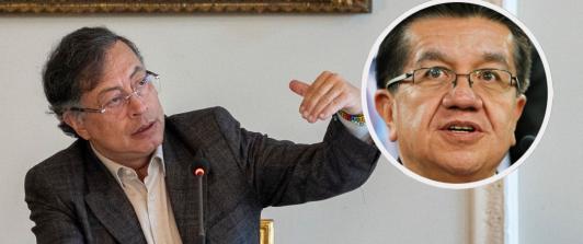 Petro le responde a exministro de Salud. / Fotos: Presidencia y AFP.