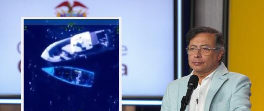 Petro sobre operaciones en el mar caribe. / Fotos: Presidencia y MinDefensa.