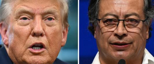 Respuesta del presidente Petro a Trump. / Foto: AFP.