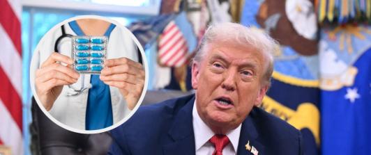 Trump sobre aranceles. / Fotos: AFP y Freepik.