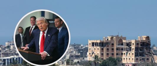 Plan de Trump con Franja de Gaza. / Fotos: AFP.