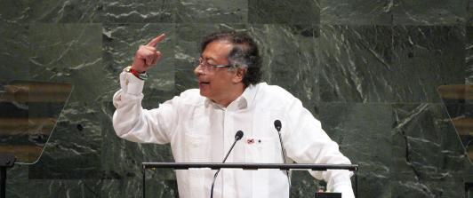 Presidente Petro en su discurso ante Naciones Unidas en Nueva York