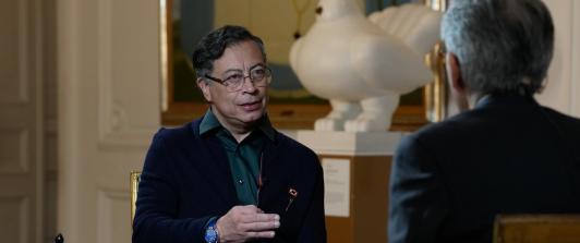 Presidente Petro niega haber amenazado a Trump