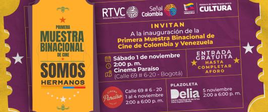 Invitación para la muestra audiovisual ¡Somos Hermanos!