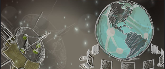 satélite artificial del planeta Tierra