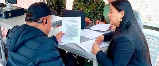 Registro de militares. / Foto: Comando General de las Fuerzas Militares.