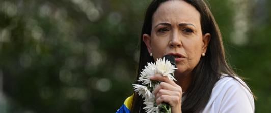 María Corina Machado. / Foto: AFP.