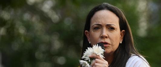 María Corina Machado. / Foto: AFP.