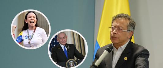 Petro envía carta a María Corina Machado. / Fotos: AFP y Presidencia.