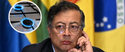 Petro sobre la canasta básica y el precio del gas. / Fotos: AFP y Freepik.