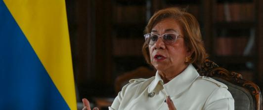 Canciller Rosa Villavicencio Mapy. / Foto: AFP.