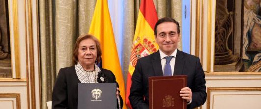 Cooperación de Colombia y España. / Foto: Cancillería.