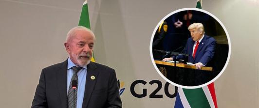 Lula sobre Trump en el G20. / Fotos: AFP.