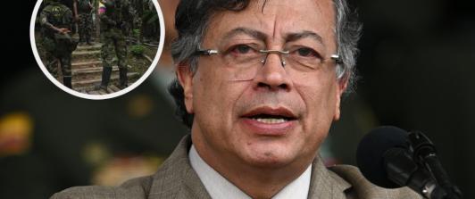 Petro sobre alias Calarcá. / Foto: AFP.