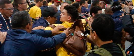 Protesta indígena en la COP30. / Foto: AFP.