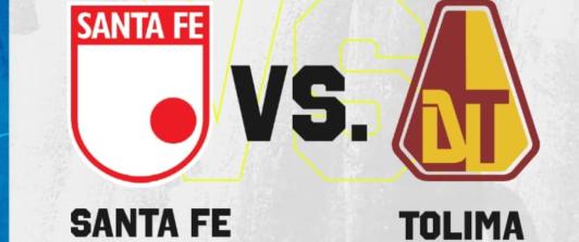 Santa Fe vs. Tolima. / Foto: RTVC.