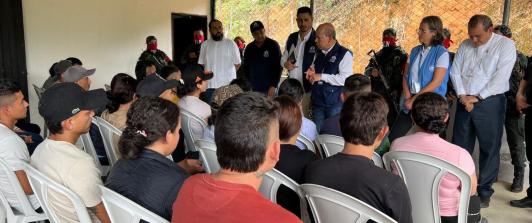 28 personas fueron liberadas tras permanecer secuestradas por el ELN en el Catatumbo. Foto: Defensoría.