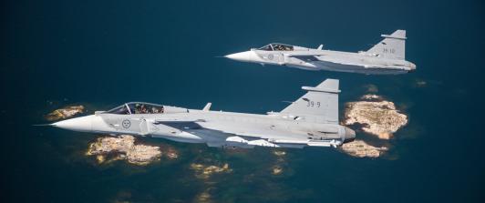 Aviones Gripen.