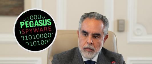 Benedetti sobre Pegasus. / Foto: Presidencia y archivo RTVC.