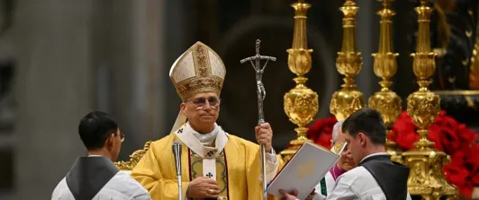 Papa León XIV celebró su primera misa de Navidad.