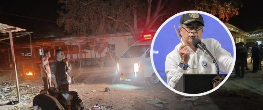 Petro confirma compra de antidrones. / Fotos: Ejército Nacional y Presidencia.