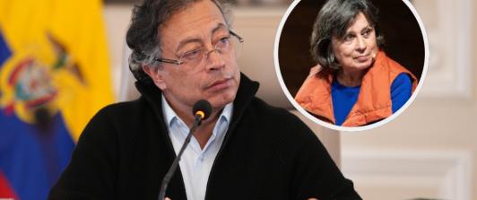 Petro sobre Laura Restrepo. / Fotos: Presidencia y Creative Commons.