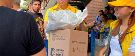 Ayuda a personas en el Catatumbo. / Foto: Unidad para las Víctimas