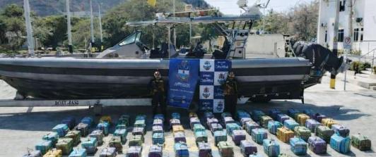 Incautación de cocaína / Fotos: Armada Nacional.