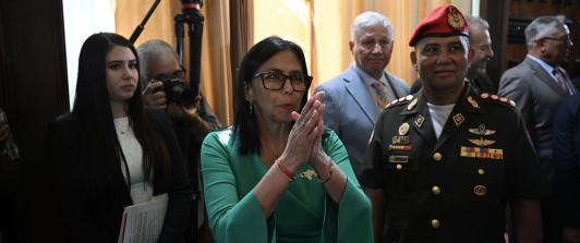 Delcy Rodríguez asume como presidenta encargada de Venezuela.