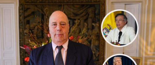 Embajador Daniel Garcia-Peña y detalles de la llamada. / Fotos: AFP y Presidencia.